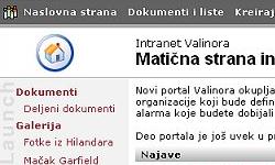  Do ovakve mati�ne strane u intranetu
do�i �ete za svewga nekoliko sati pripreme 