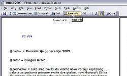  Word 2003 