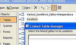  Linked Table Manager nije proradio 