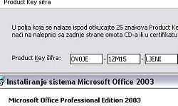  Susret sa lokalizovanim sistemom Microsoft Office 2003
 po�inje ve� u trenutku instalacije 